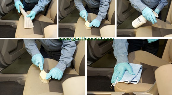 Giặt ghế xe hơi: Điều trị từng vết bẩn, hút sạch bụi đất sâu trong các kẻ vải, khử mùi hiệu quả.
